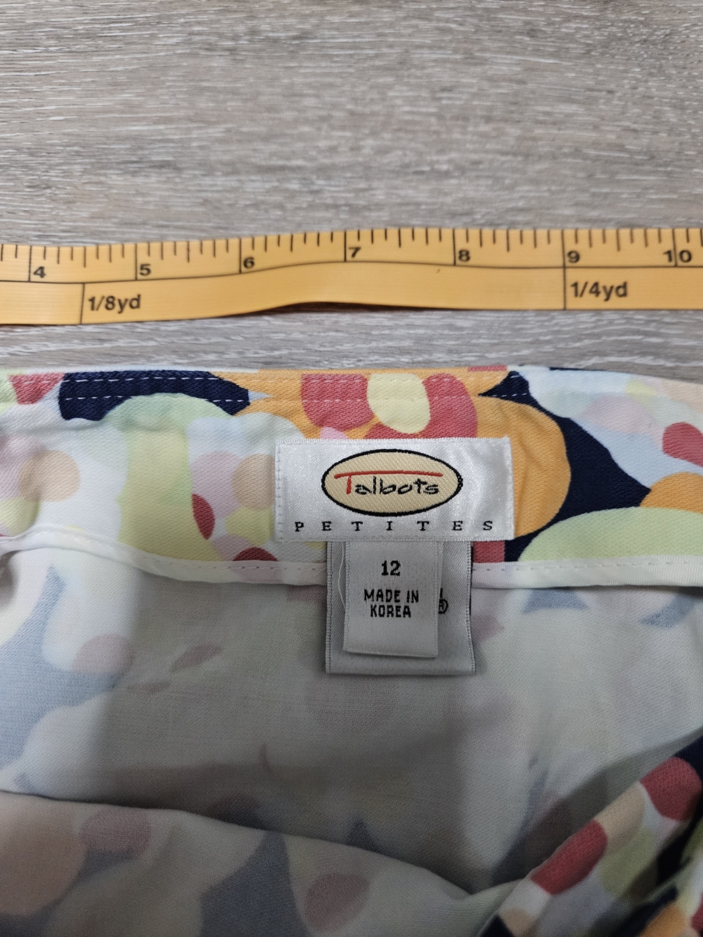 Talbots Floral Midi Skirt in Black, Yellow, Pink and Orange - Picture 5 of 7